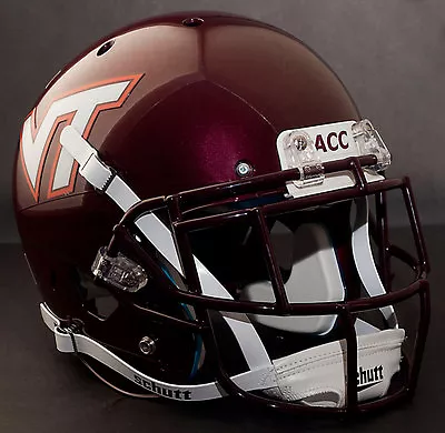 VIRGINIA TECH HOKIES NCAA Schutt XP Full Size GAMEDAY Replica Football Helmet • $259.99