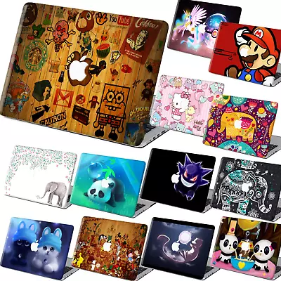 Cute Cartoon Pattern Rubberized Matte Hard Cut Case KB Cover For Macbook Air Pro • $21.99