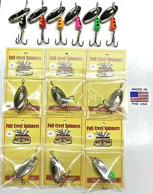 $13.50 • Buy Inline Trout Spinners 3/32 Ounce American Made Fishing Spinner Nickel Blades