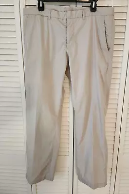 2009 Prada Chino Pants 38x32 Milan Italy Stretch Beige Euro Size 54 • $89.99