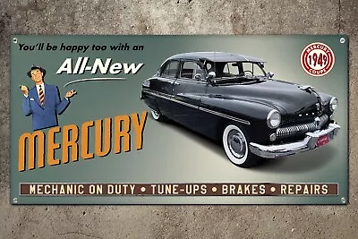 Custom 1949 Mercury Coupe Garage Banner  2ft X 4ft • $65