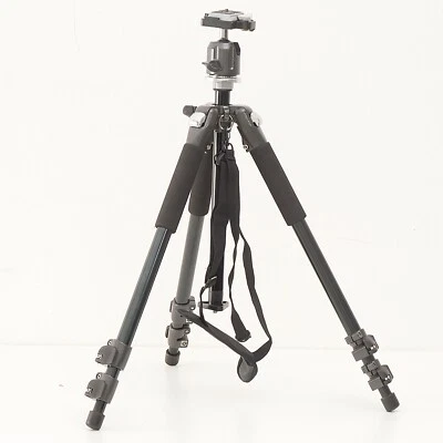 £35 • Buy UNBRANDED GITZO TYPE TRIPOD & 917YT BALL HEAD, CARRY STRAP & BAG  Max. 1.58m