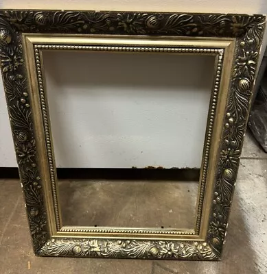 Vtg Victorian Style Wood Gesso Gilded Art Painting Picture Frame Fits 11” X 14” • $50