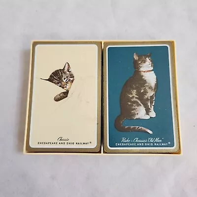 C&O Railway Playing Cards Peake Chessie Cat Kitten Chesapeake Ohio Train Deck • $34.18