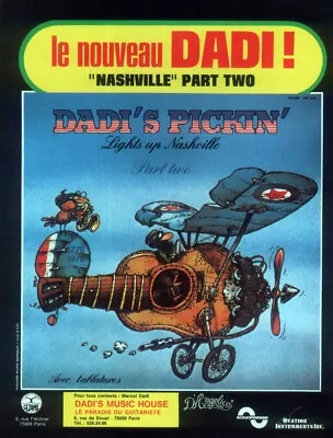 Marcel Dadi - Dadi's Pickin Nashville Original 1976 French Magazine Advert . Rf7 • $14.91