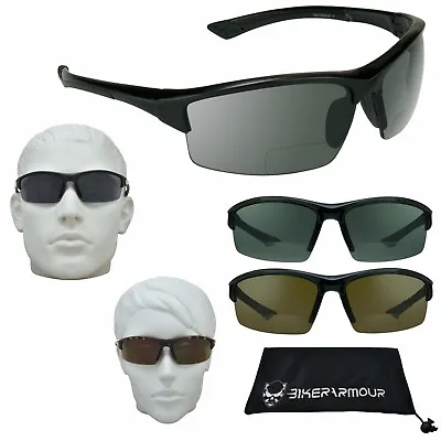 Sport Bifocal Sun Reader Tinted Reading Sunglasses Golf Cycling • $14.90