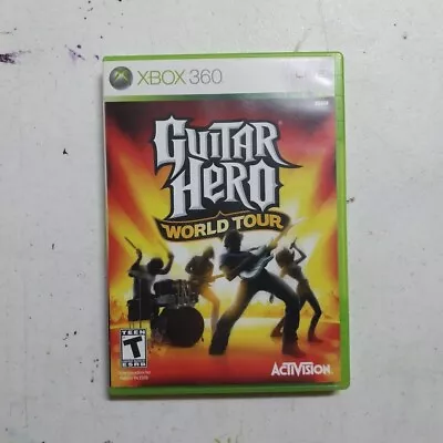 Guitar Hero: World Tour (Microsoft Xbox 360 2008) CIB • $9