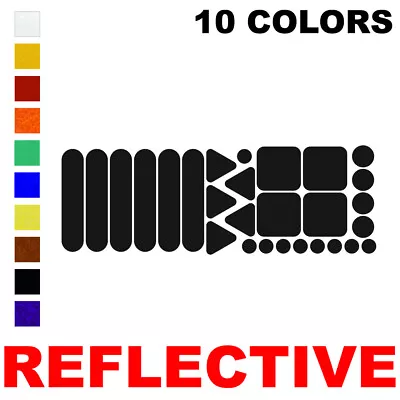 Reflective Decal Stickers Variety (Pack Of 1) Used For Helmets Hardhats & Bike • $9.95