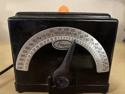 Vintage Franz Electric Metronome W/ Top Light &  Sound  Option LM-FB-4 Black • $35