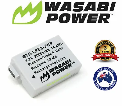 Wasabi Power (2000mAh) Battery For Canon LP-E8 And Canon EOS 550D 600D 700D EOS  • $35.99