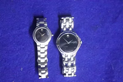 Movado Museum Pair Of Watches Men And Ladies Stainless Steel • $100