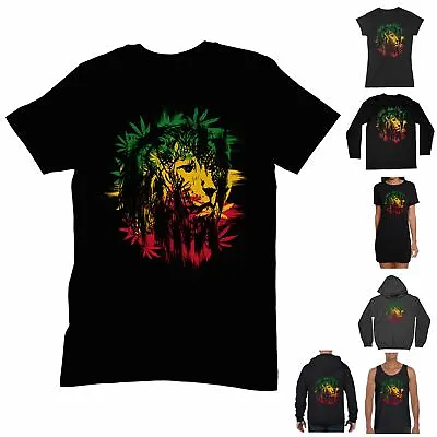 Lion Of Judah T Shirt - Rasta Reggae Jamaica Bob Marley • £12.95