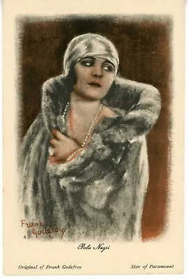 Pola Negri 1919 Dutch Postcard RARE!! Photo By Frank Godefroy • $29