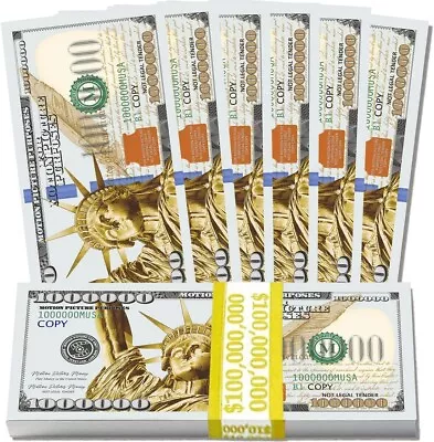 100 Million Dollars Bill | 100 Novelty One Million Dollar Feel Favorit Choice F • $18.70