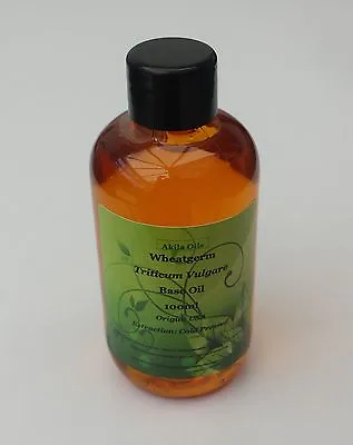 £7.97 • Buy Wheatgerm (Triticum Vulgare) Aromatherapy Base Carrier Oil 100ml  Cold Pressed