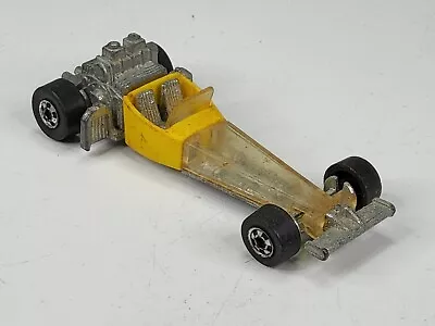 Vintage Hot Wheels 1976 Odd Rod Diecast Toy Yellow Dragster Black Wall Tires HK • $14.99