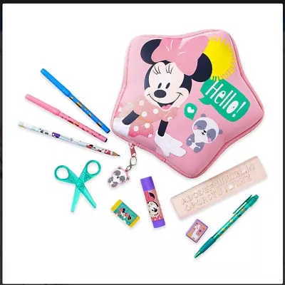 Disney Store Minnie Mouse Zip-Up Stationery Kit - Back To School - New  • $23.99