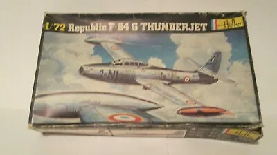 1/72 Heller Republic F-84G Thunderjet Jet Plane Plastic Aircraft Model Kit 278 • $15