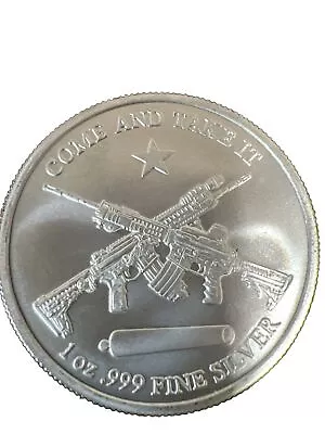 Molon Labe Come And Take It Silver 1 Oz Round • $45