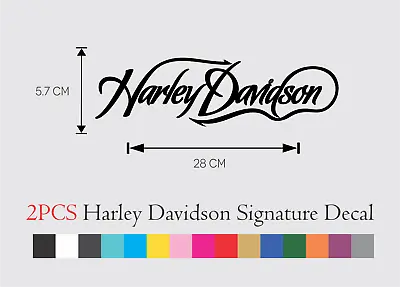 2 PCS Harley Davidson Logo Vinyl Decal Sticker 8 Inch OR 11 Inch SET • $19.99