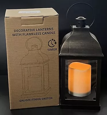 Decorative Candle Lanterns Flameless Battery Operated With Timer Function • $9.99