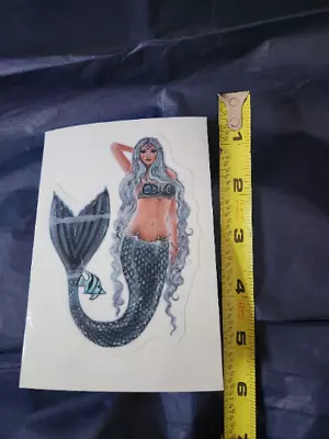 Mermaid Icy Waters Vinyl Sticker Print Fantasy Renee Lavoie • $8