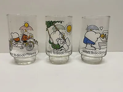 $25 • Buy Vintage ZIGGY & FUZZ 7Up Collector Series Glasses (3) Here’s To Good Friends 77