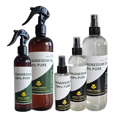 100% Natural Unscented Magnesium Oil Mist- Easy Carry Spray Bottle- FREE FREIGHT • $22.95