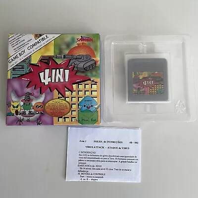 Nintendo Game Boy Super 4 In 1 Sachen Thin Chen Complete In Box CIB Gameboy #A • $89.99