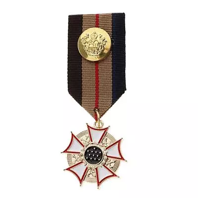 Fabric Medal Crown Badge Brooch Fancy Dress Cosplay Uniform Corsage Jewelry • £4.13