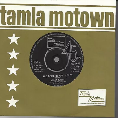 Jerry Butler  Devil In Mrs. Jones  7  Vinyl Northern Soul Tamla Motown TMG 1039 • £3.99