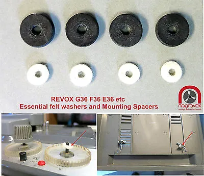 Revox F36 G36 SPECIAL Mounting Rubbers And Felts • $21.60