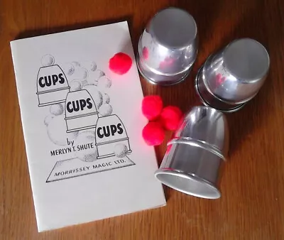 Cups + Balls - Spun Aluminium + Mervyn Shute 48 Page Bookle • £10