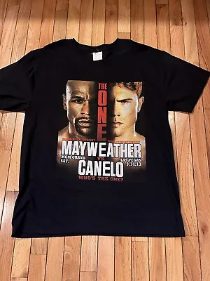 Floyd Mayweather VS Canelo Alvarez Boxing T-Shirt The One MGM Grand Black  Xl • $20