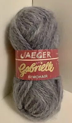 Jaeger NEW 1 50 Gram Skein Gabrielle 15% Mohair Wool Yarn Color 152 Gray • $7.90