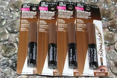 Maybelline New York Brow Drama Shaping Chalk Powder #130 DEEP BROWN Pack Of 4 • $12.95