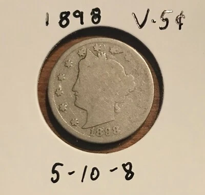 $0.99 • Buy 1901 Liberty V Nickel Coin       5 - 10 - 8