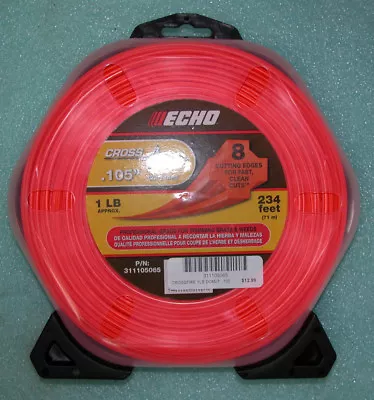 Sale!! Echo .105 Crossfire Trimmer Line 1 Pound Spool 234' Part # 311105065 New • $10.49