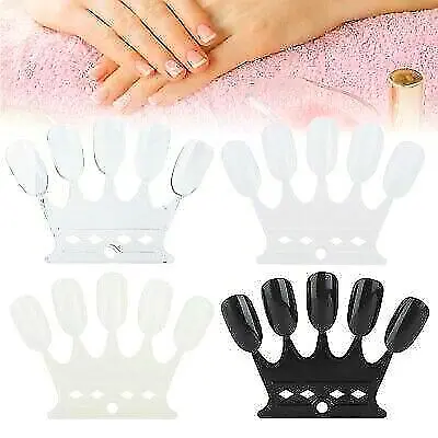 50 Nail Swatches Nail Art Fan Wheel Polish Practice Tips Set • £3.37