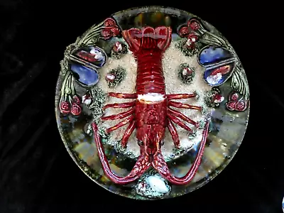 Vintage Palissy Ware Jose Alvaro Majolica Lobster  Portugal Caldas Da Raina 12  • £195