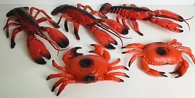 Vintage Lobster & Crab Blow Mold Set Of 5 • $39.99