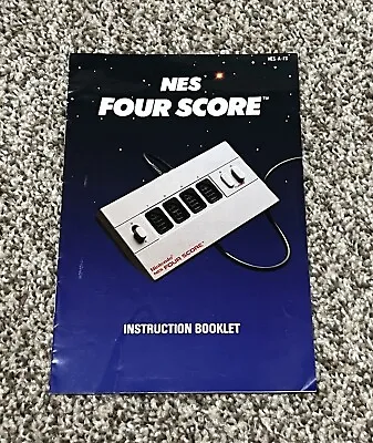 Four Score Controller Nintendo NES Instruction Booklet Manual Only • $9.80