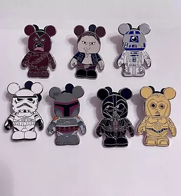 DISNEY PIN Vinylmation Collectors Set Star Wars - 2010 Boba Fett  Lot Of 7 • $39.99