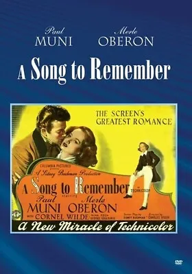 A Song To Remember DVD 1945 MOD  Cornel Wilde As Frederic Chopin Vidor Dir Muni • $6.95