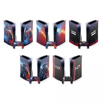 Mass Effect Legendary Graphics Vinyl Skin Decal For Sony Ps5 Disc Edition Bundle • $29.95