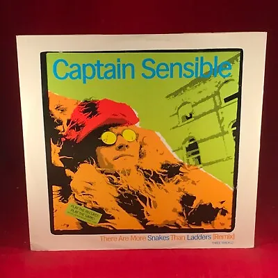CAPTAIN SENSIBLE There Are More Snakes Than Ladders 1984 UK 12  Vinyl Single EXC • £9.88
