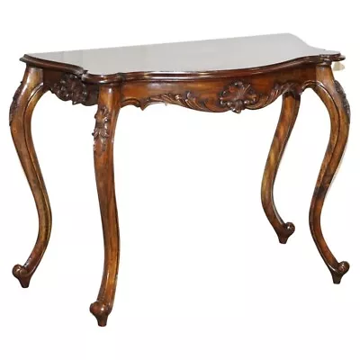 Late 19th Century Carved French Hall Stand Console Table With Cabriole Legs • £950