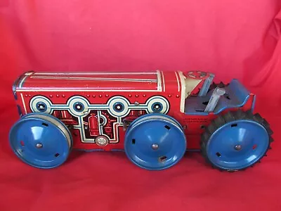American Tractor Wind Up Toy Tin  Caterpillar Cat  Farming MARX MAR  Vintage Old • $41.07
