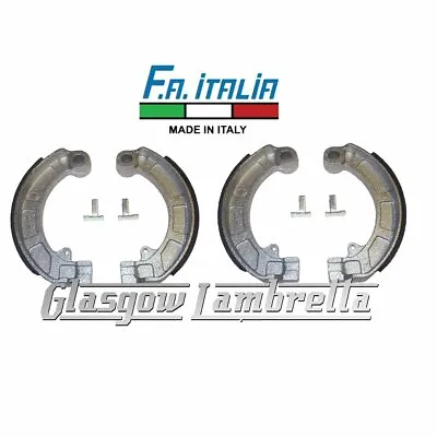 £22.49 • Buy Vespa PX & T5 Non-disc Models Set Of FRONT & REAR BRAKE SHOES By FA ITALIA 