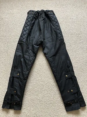 Vintage Belstaff Tourmaster Trophy Wax Cotton Motorcycle Trousers • £49.99